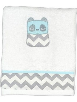 Baby Star Tiny Friends Βρεφική Πετσέτα Προσώπου / Χεριών 100x50cm Λευκή Βεραμάν