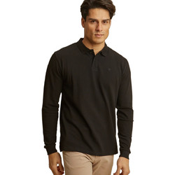 Dors Ανδρική Μπλούζα Polo Μακρυμάνικη Μαύρη 1139001.C10