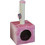 Pet Interest Cube Γατόδεντρο με Ονυχοδρόμιο Ροζ 31x31x67cm