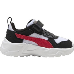 Puma Trinity 2 Παιδικά Sneakers Λευκά Μαύρα Κόκκινα 406076-01