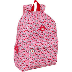 Safta Hello Kitty Σχολική Τσάντα Πλάτης Δημοτικού Ροζ S4313400