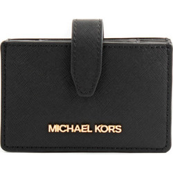 Michael Kors Μικρό Γυναικείο Πορτοφόλι Καρτών με Clip Μαύρο 35F2GTVD0L
