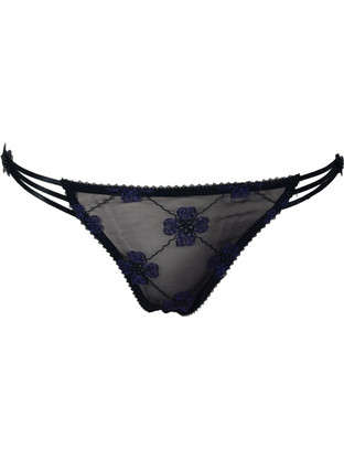 Luna Γυναικείο Sexy String Μαύρο 88912