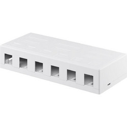 Goobay 79379 Patch Panel Keystone Rack 6 Θυρών Unshielded