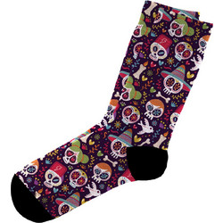 Dimisocks Do You Dare Purple Skulls Ανδρικές Κάλτσες Ψηλές με Σχέδια Πολύχρωμες 60111