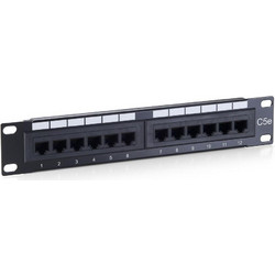 Equip 208015 Ethernet Patch Panel Rack 1U 10" 12 Θυρών Cat.5e