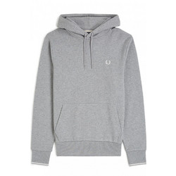 Fred Perry Ανδρικό Φούτερ με Κουκούλα & Τσέπες Γκρι M2643