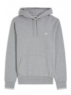 Fred Perry Ανδρικό Φούτερ με Κουκούλα & Τσέπες Γκρι M2643