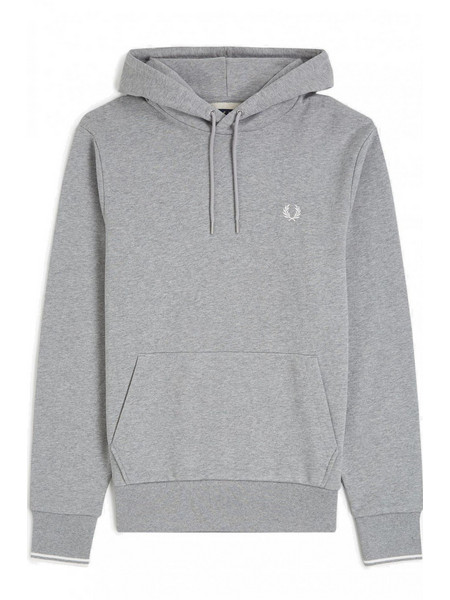 Fred Perry Ανδρικό Φούτερ με Κουκούλα & Τσέπες Γκρι M2643