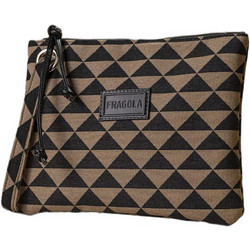 Fragola PC023TEX Pyramids Γυναικείο Νεσεσέρ με Θήκες 25x3x20cm Καφέ