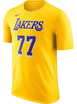 Nike Los Angeles Lakers NBA Ανδρικό Αθλητικό T-Shirt Κίτρινο DR6380-733