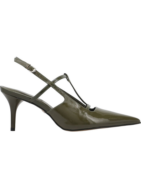 Carrano Γόβες Slingback Λουστρίνι με Τακούνι Στιλέτο Χακί 894005-PNTL01