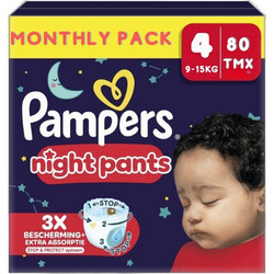 Pampers Night Pants Monthly Pack Πάνες Βρακάκι No4 9-15kg 80τμχ