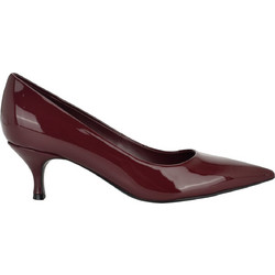 Nine West SISKO3 Γόβες Λουστρίνι με Λεπτό Χαμηλό Τακούνι Μπορντό 60-601