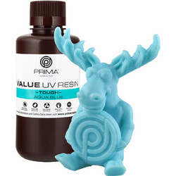 Prima Creator Value ABS-Like Tough UV Curable Ρητίνη 3D Printer Aqua Blue 500gr