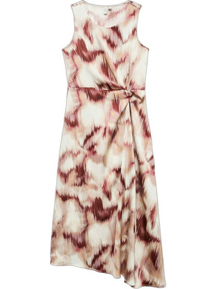 Vero Moda Midi Καλοκαιρινό Βραδινό Φόρεμα Σατέν Εκρού 10346091