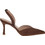 Envie Shoes Γόβες Suede Slingback με Λεπτό Ψηλό Τακούνι Καφέ E02-23640-28