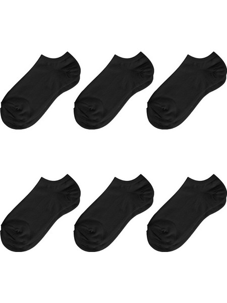 Dimisocks Fleece Ανδρικές Κάλτσες Κοντές Μαύρες 6Pack 7914