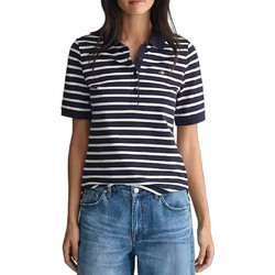Gant Γυναικεία Μπλούζα Polo Κοντομάνικη Navy Μπλε 3GW4200850