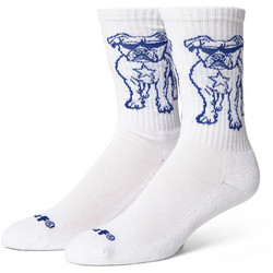 Huf Star Pup Ανδρικές Κάλτσες Μέχρι το Γόνατο με Σχέδια Λευκές SK00943