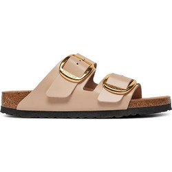 Birkenstock Arizona Δερμάτινα Γυναικεία Σανδάλια Ανατομικά Μπεζ 1026553