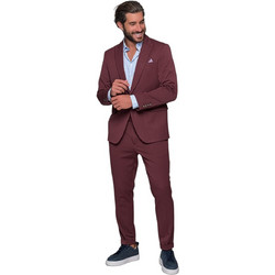 Ben Tailor Casual Ανδρικό Κοστούμι Χειμερινό με Κανονική Εφαρμογή Μπορντό BENT.1181