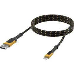 DeWALT 131 1325 DWG Braided USB-A to Lightning Cable 1.8m Black Orange