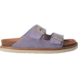 Genuins Hawaii Γυναικεία Σανδάλια Suede Ανατομικά Λιλά