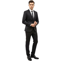 Hugo Casual Ανδρικό Κοστούμι Χειμερινό με Στενή Εφαρμογή Μαύρο 50401121-001
