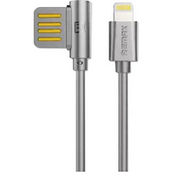 Remax Angle 90° USB-A to Lightning Cable 1m Grey