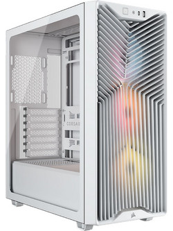 Corsair 3200D RS White Midi Tower Κουτί Υπολογιστή RGB με Πλαϊνό Παράθυρο
