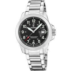 Festina Ανδρικό Ρολόι με Ασημί Μεταλλικό Μπρασελέ F20081/4