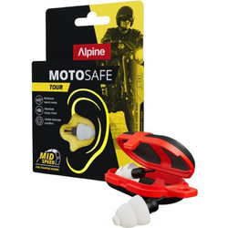 Alpine MotoSafe Tour Ωτοασπίδες 2τμχ Διαφανείς Μαύρες