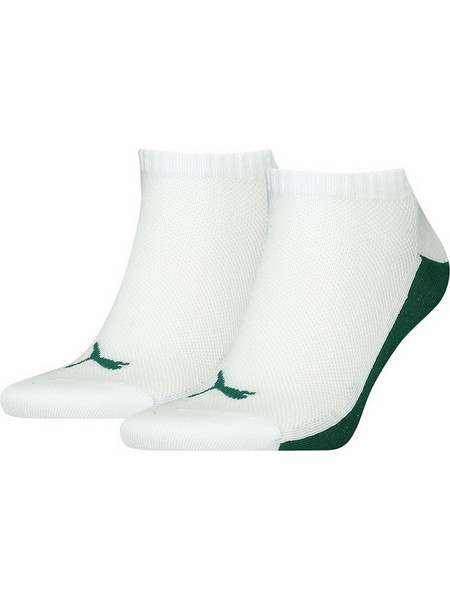 Puma Ανδρικές Κάλτσες Κοντές με Σχέδια Λευκές 2Pack 701221387-004