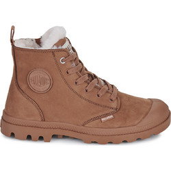 Palladium Γυναικεία Αρβυλάκια Suede Καφέ με Γούνα 95982-291-M