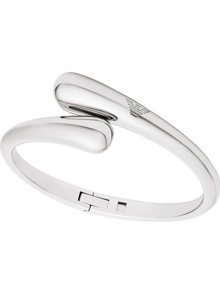 Emporio Armani Iconic Tren Γυναικείο Βραχιόλι Βέργα Ασημί EGS3340040