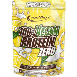 Ironmaxx 100% Vegan Zero Buttermilk Lemon Φυτική Πρωτεΐνη Γράμμωσης Χωρίς Λακτόζη 500gr