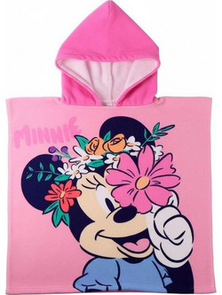 Cerda Minnie Παιδικό Πόντσο Θαλάσσης Microfiber Ροζ 2200010823
