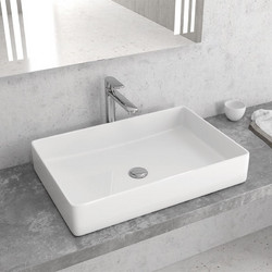 Karag LT 2174 Επικαθήμενος Νιπτήρας Μπάνιου Πορσελάνης 61x40.5x11cm Λευκός