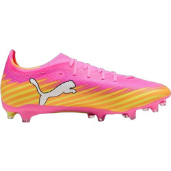 Puma Ultra 6 Match FG/AG 108687-05 Ποδοσφαιρικά Παπούτσια με Τάπες Ροζ Κίτρινα
