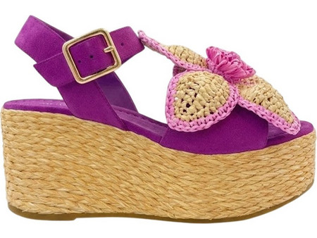 Paloma Barcelo Καλοκαιρινές Γυναικείες Πλατφόρμες Χαμηλές Μωβ 30-1505