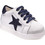 Gorgino Βαπτιστικά Sneakers για Αγόρι Δερμάτινα Ανατομικά Λευκά Μπλε 3170-3