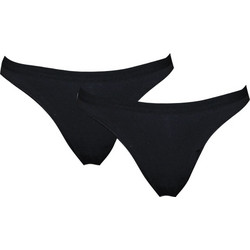 Body Glove Βαμβακερά Γυναικεία String Μαύρα 2Pack BGJD610001-003