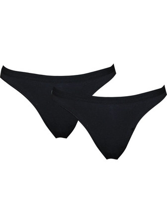 Body Glove Βαμβακερά Γυναικεία String Μαύρα 2Pack BGJD610001-003