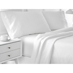 Γαρύφαλλο Σεντόνι King Size Βαμβακερό 260x290 Λευκό