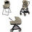 Inglesina Electa Duo 2026 Καρότσι Μωρού 2 σε 1 Hangar Beige Bronze Black