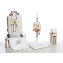 Bellissimo Σετ Βάπτισης με Βαλίτσα για Κορίτσι Boho Floral Elegance 2639