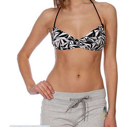 Volcom Bewildered Bikini Top Μπουστάκι Μαύρο Λευκό O111804