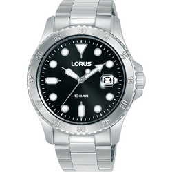 Lorus Ανδρικό Ρολόι με Ασημί Μεταλλικό Μπρασελέ RS965DX9