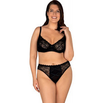 Obsessive Laurise Σετ Sexy Εσώρουχα See Through με Δαντέλα Μαύρα 5901688233016